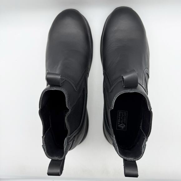 Volcom Mens Street Shield Station Tactical Boots US 11 Wide Black Slip-on CT NIB - Picture 11 of 13